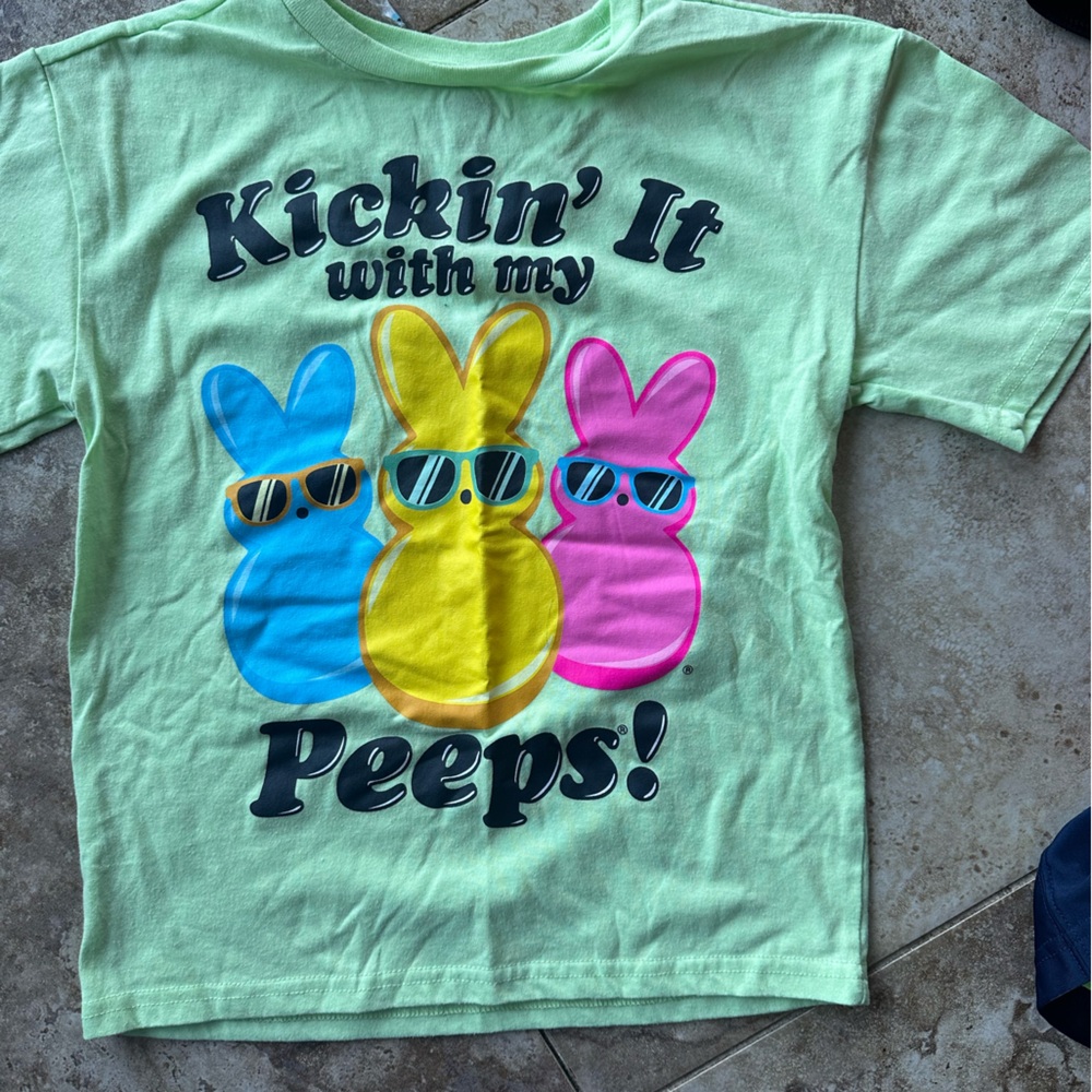 Kids Graphic Tee - Green, Yellow, Pink